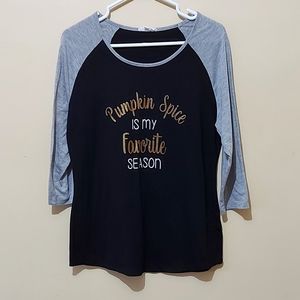 Pumpkin Spice 3/4 Sleeve Shirt